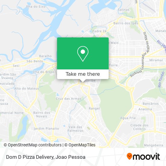 Dom D Pizza Delivery map