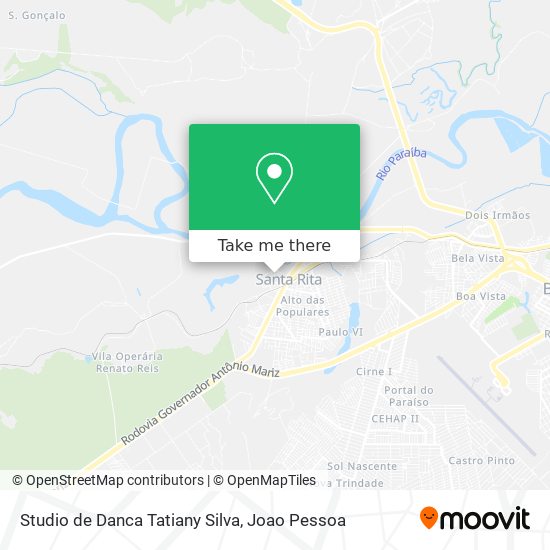 Studio de Danca Tatiany Silva map