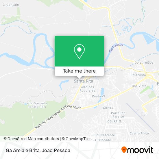 Ga Areia e Brita map