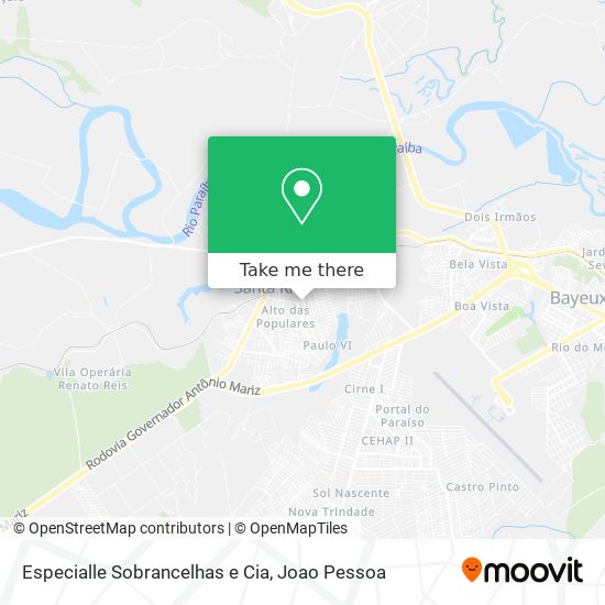 Especialle Sobrancelhas e Cia map