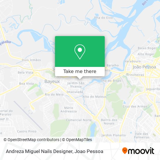 Andreza Miguel Nails Designer map