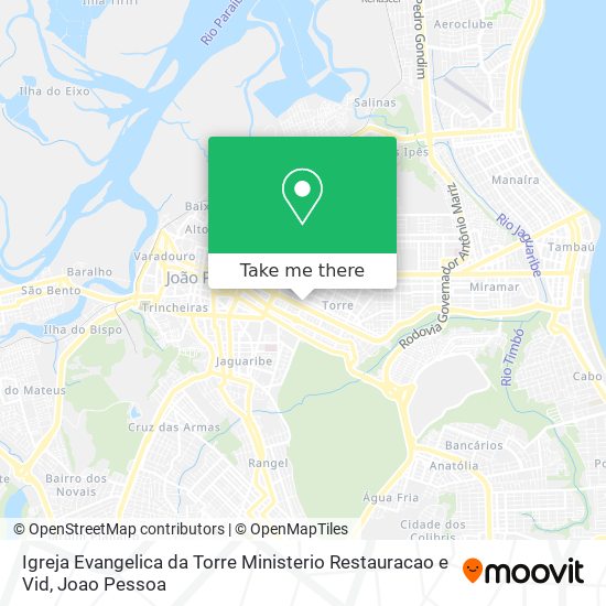 Igreja Evangelica da Torre Ministerio Restauracao e Vid map