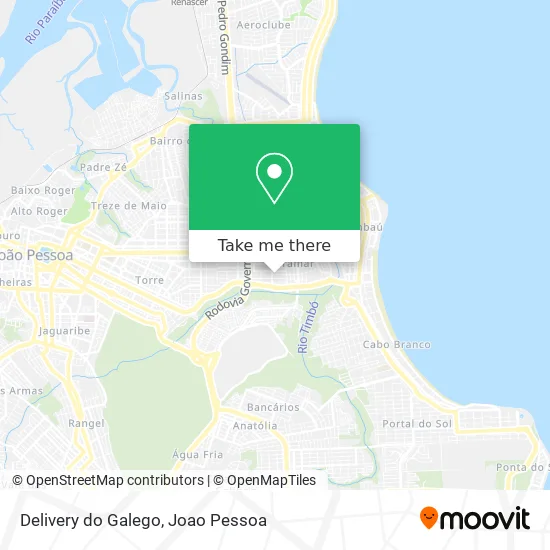 Delivery do Galego map