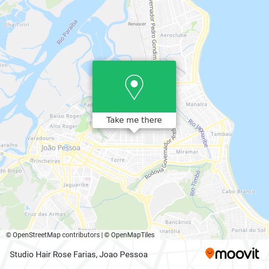 Studio Hair Rose Farias map