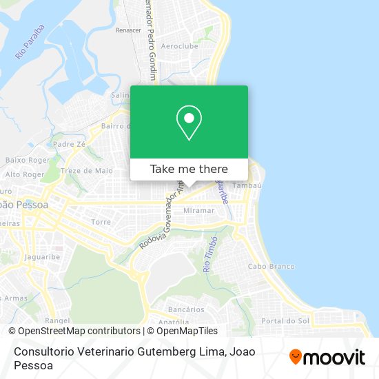 Mapa Consultorio Veterinario Gutemberg Lima
