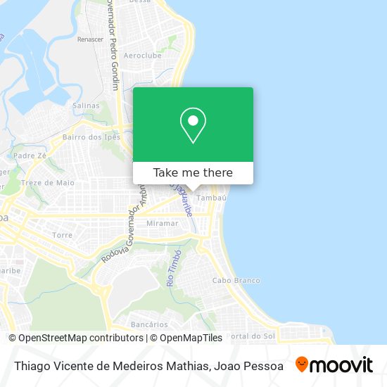 Thiago Vicente de Medeiros Mathias map