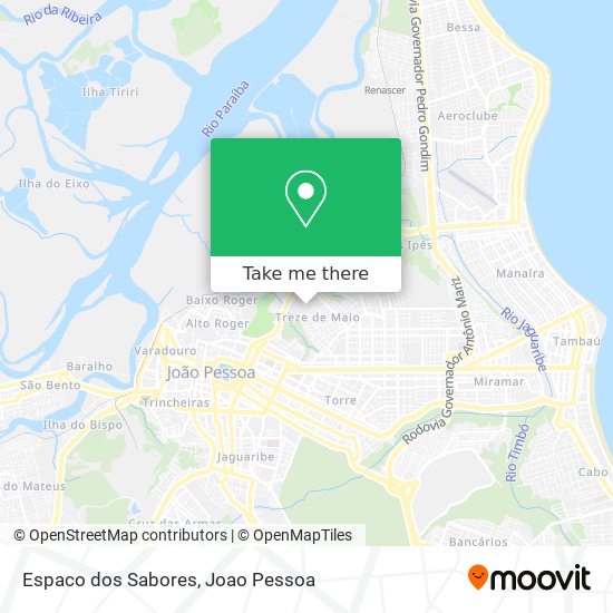 Espaco dos Sabores map