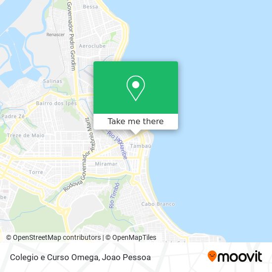 Colegio e Curso Omega map