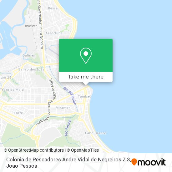 Colonia de Pescadores Andre Vidal de Negreiros Z 3 map