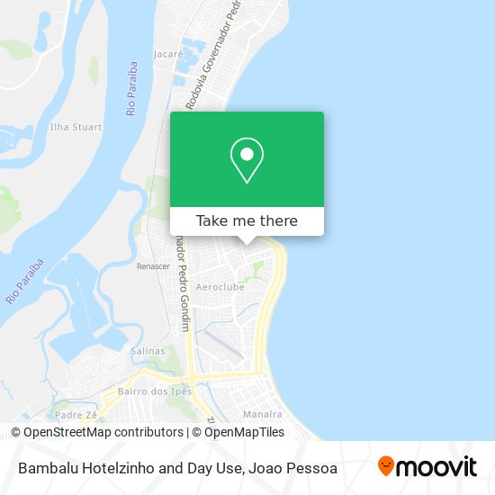 Bambalu Hotelzinho and Day Use map