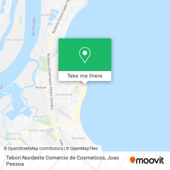 Tebori Nordeste Comercio de Cosmeticos map
