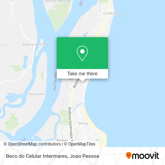 Beco do Celular Intermares map