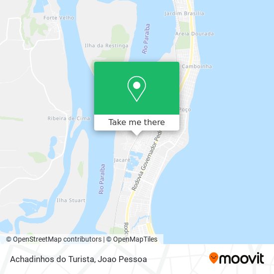 Achadinhos do Turista map