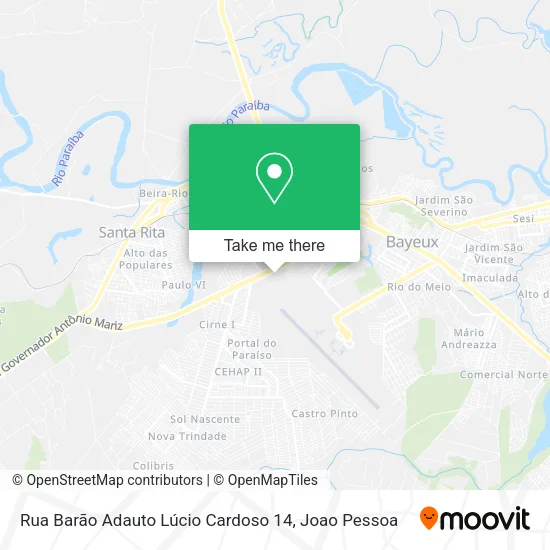 Rua Barão Adauto Lúcio Cardoso 14 map