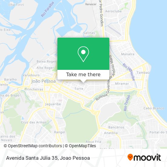 Mapa Avenida Santa Júlia 35