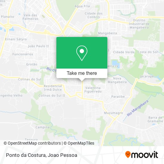 Ponto da Costura map