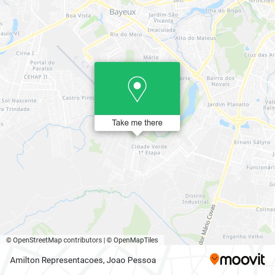 Amilton Representacoes map