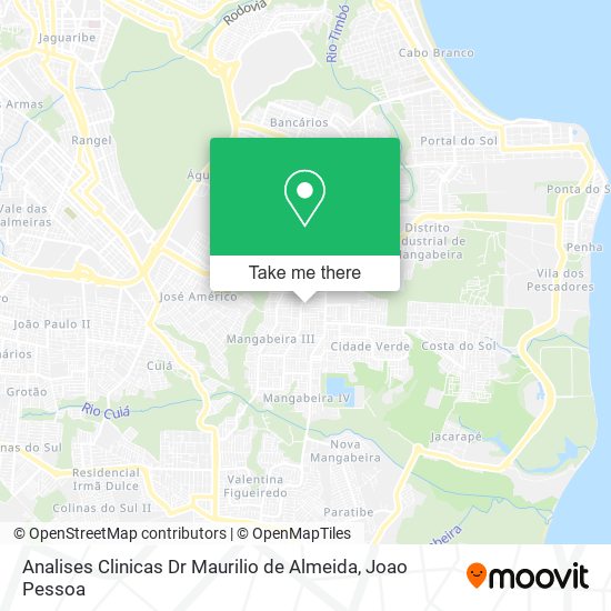 Mapa Analises Clinicas Dr Maurilio de Almeida