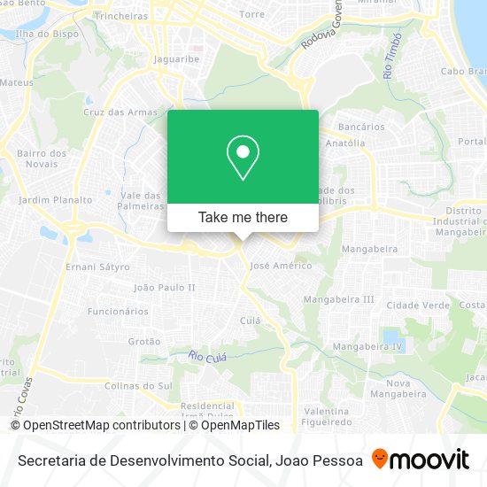 Secretaria de Desenvolvimento Social map