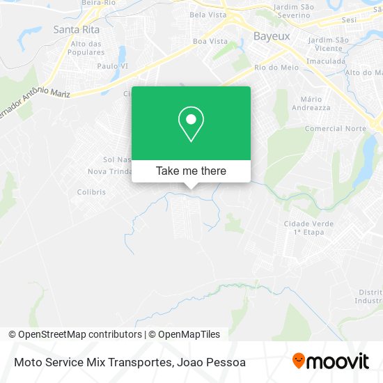 Mapa Moto Service Mix Transportes