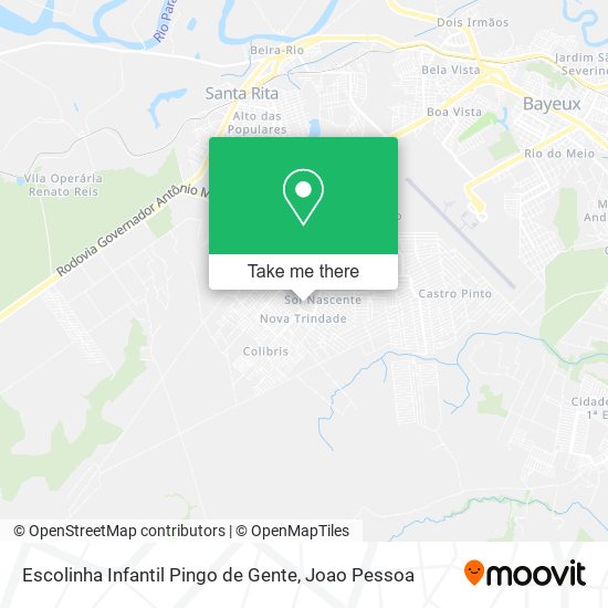 Escolinha Infantil Pingo de Gente map