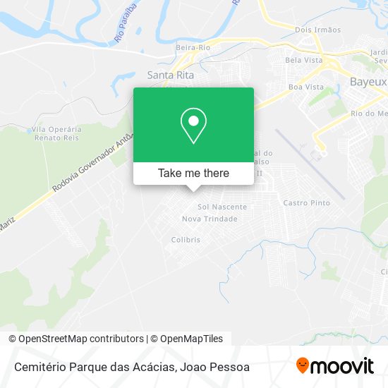 Cemitério Parque das Acácias map