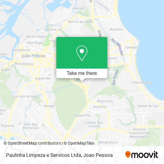 Mapa Paulinha Limpeza e Servicos Ltda