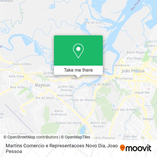Martins Comercio e Representacoes Novo Dia map