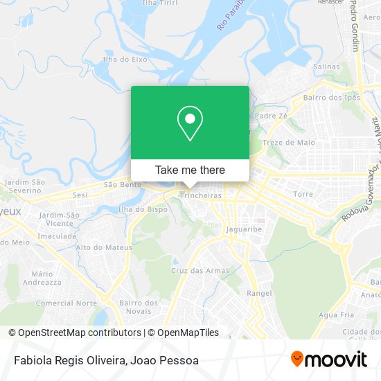 Fabiola Regis Oliveira map