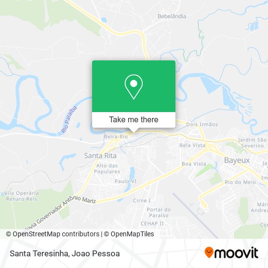 Santa Teresinha map