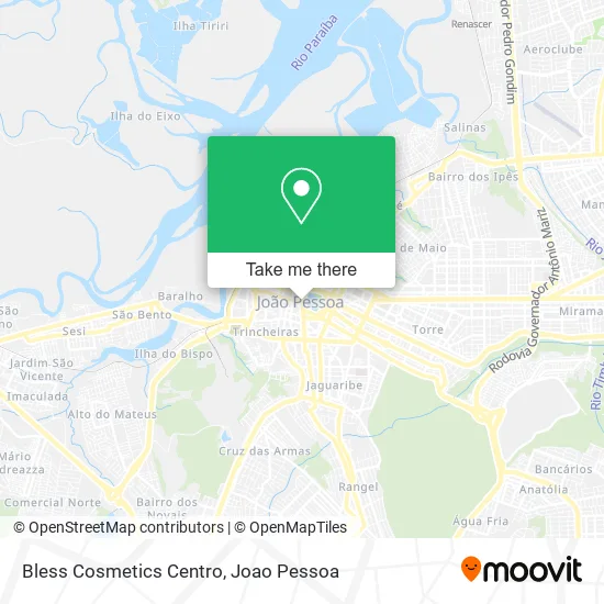 Bless Cosmetics Centro map