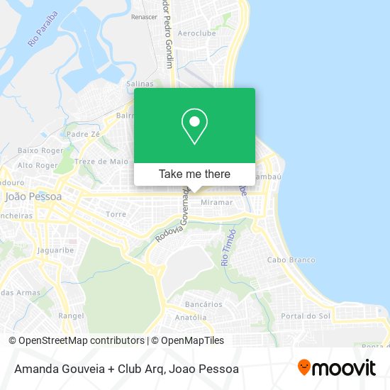 Amanda Gouveia + Club Arq map