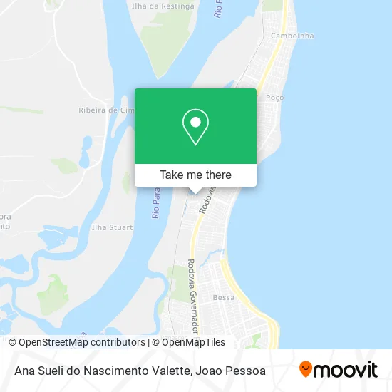 Ana Sueli do Nascimento Valette map