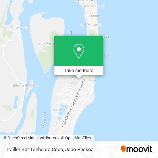 Trailler Bar Tonho do Coco map