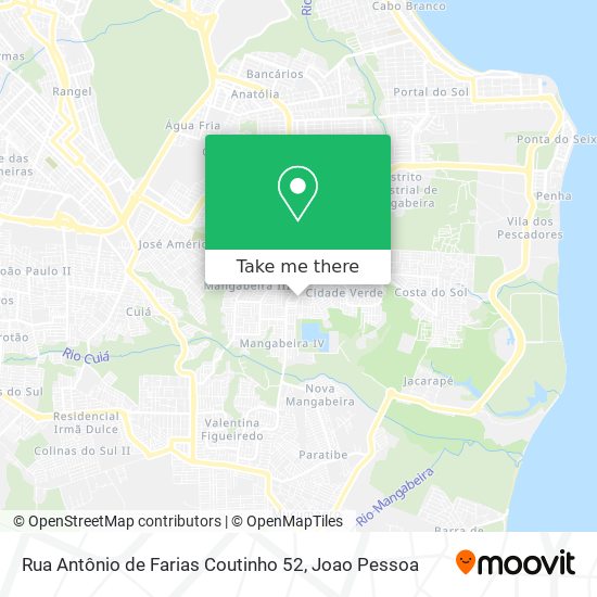 Rua Antônio de Farias Coutinho 52 map