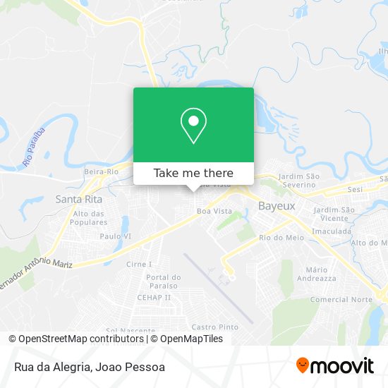 Rua da Alegria map