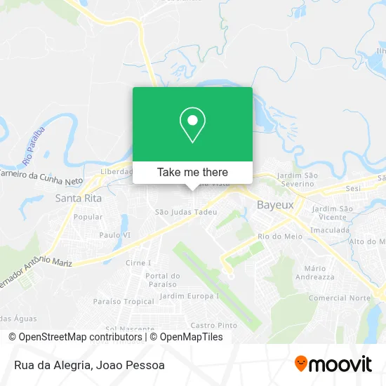 Rua da Alegria map