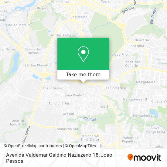 Avenida Valdemar Galdino Naziazeno 18 map