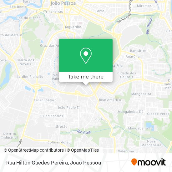 Mapa Rua Hilton Guedes Pereira