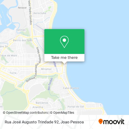 Rua José Augusto Trindade 92 map