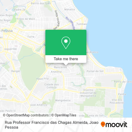 Rua Professor Francisco das Chagas Almeida map