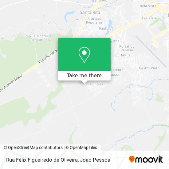 Rua Félix Figueiredo de Oliveira map