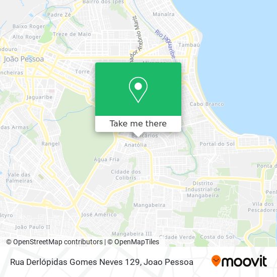 Mapa Rua Derlópidas Gomes Neves 129