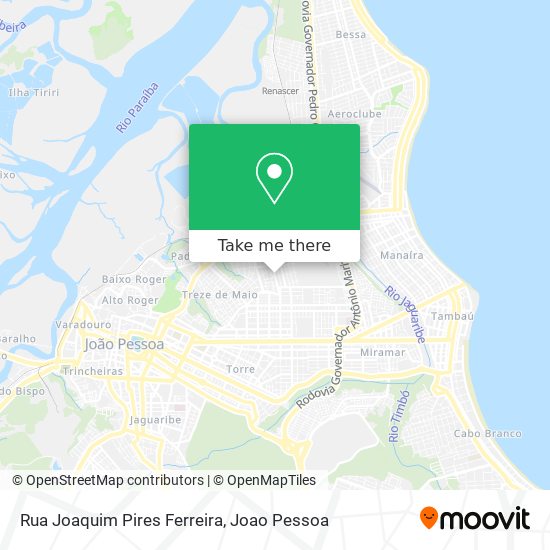 Mapa Rua Joaquim Pires Ferreira