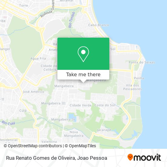 Rua Renato Gomes de Oliveira map