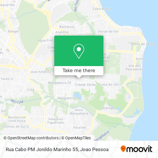 Mapa Rua Cabo PM Jonildo Marinho 55