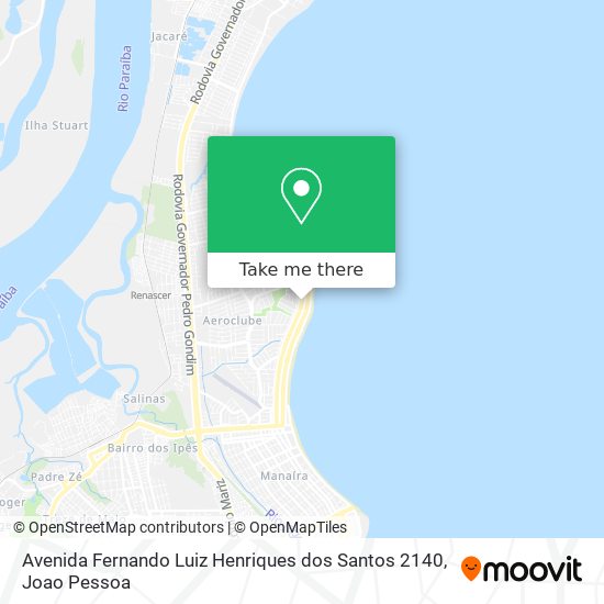 Avenida Fernando Luiz Henriques dos Santos 2140 map