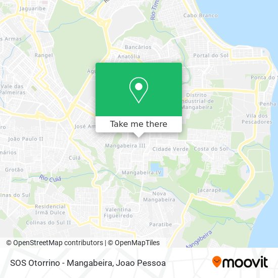SOS Otorrino - Mangabeira map