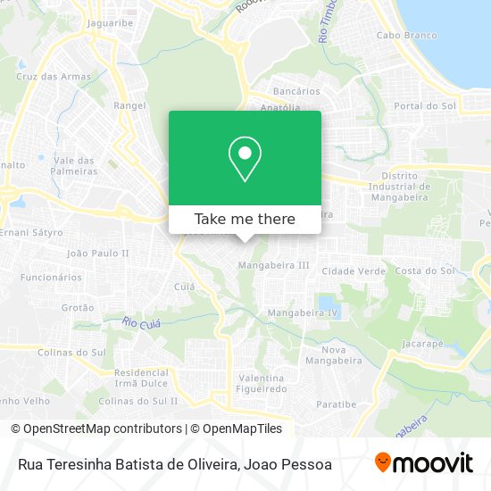 Rua Teresinha Batista de Oliveira map