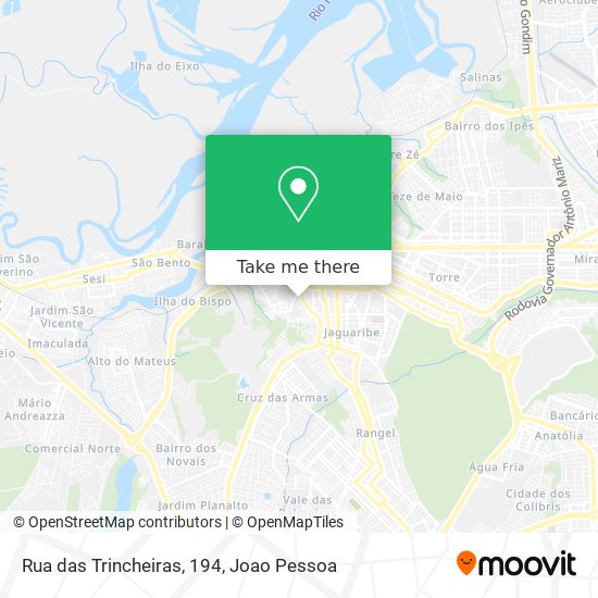 Rua das Trincheiras, 194 map